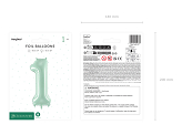 Foil Balloon Number ''1'', 72cm, green