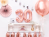 Foil Balloon Number ''3'', 35cm, rose gold
