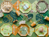 Papierowe plates Safari, 23 cm, mix (1 pkt / 6 pc.)