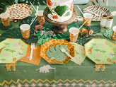 Papierowe plates Safari, 23 cm, mix (1 pkt / 6 pc.)