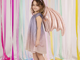 Foil Balloon Bat Wings, Pink Holographic, 85 x 50 cm