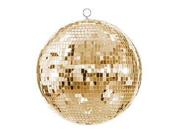 Disco mirror ball, champagne gold, 40 cm