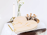 Wooden guest book - Heart, 26.5x25 cm