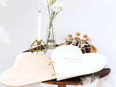 Wooden guest book - Heart, 26.5x25 cm
