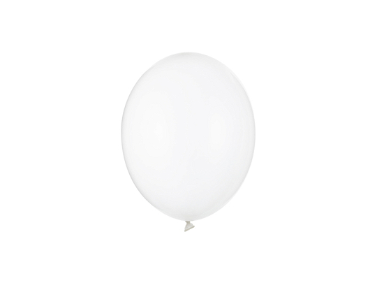 Strong Balloons 12cm, Crystal Clear (1 pkt / 100 pc.)