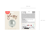 Glossy Balloon 60cm, silver