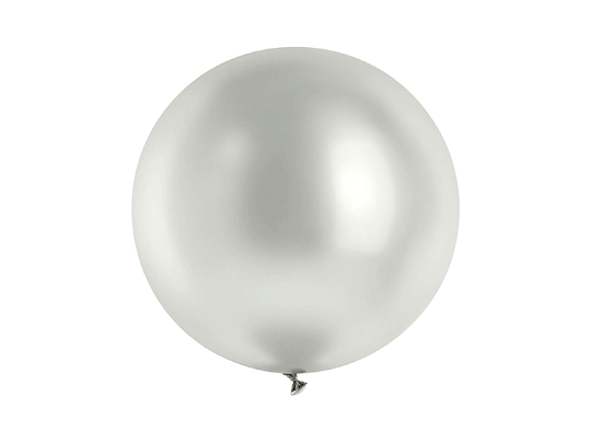 Glossy Balloon 60cm, silver