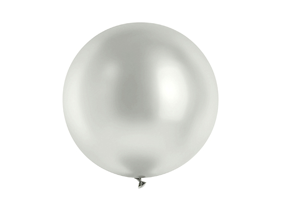Glossy Balloon 60cm, silver