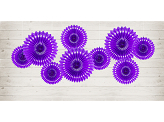 Decorative Rosettes, Purple, 20-30cm (1 pkt / 3 pc.)