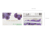 Decorative Rosettes, Purple, 20-30cm (1 pkt / 3 pc.)