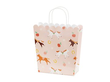 Gift bag Horses, 23x22x8.5 cm, mix