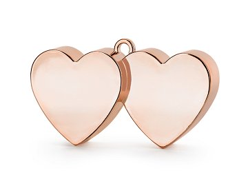 Balloon weight Hearts, rose gold