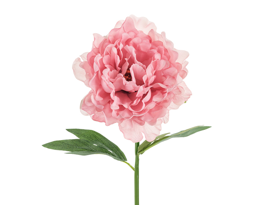Artificial flower - Peony, 35 cm, pink