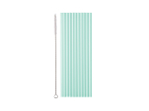 Plastic straws, 23 cm, sage (1 pkt / 12 pc.)