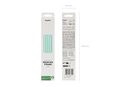 Plastic straws, 23 cm, sage (1 pkt / 12 pc.)
