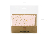 Boxes for popcorn Dots, light pink, 7x7x12.5cm (1 pkt / 6 pc.)