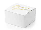 Boxes Thank you, white, 6x3.5x5.5cm (1 pkt / 10 pc.)