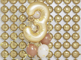 Foil Balloon Number '3', 86 cm, gold