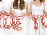 Foil Balloon Letter ''I'', 35cm, rose gold