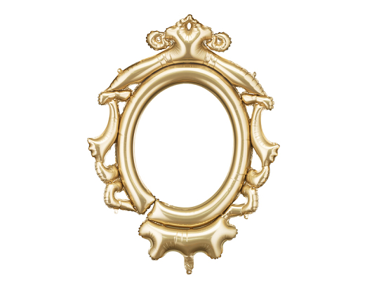 Foil Balloon Frame, 78x95 cm, gold