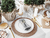 Wooden rings for napkins Reindeers, natural wood (1 pkt / 6 pc.)