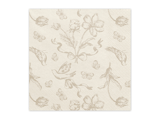 Napkins Flowers, 33x33, mix (1 pkt / 12 pc.)