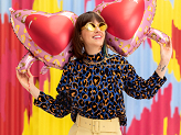 Foil balloon Heart glasses, 115,5x52 cm, mix