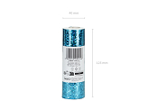 Holographic Streamers, light blue, 3.8 m (1 pkt / 18 pc.)