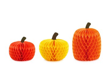 Honeycomb Pumpkins, 18-30cm, mix (1 pkt / 3 pc.)