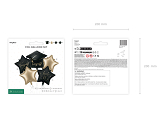 Foil balloon set Congrats, mix (1 pkt / 5 pc.)