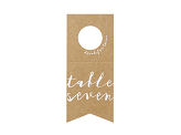 Table numbers - bottles hangers, 8x18.5cm (1 pkt / 10 pc.)