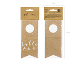 Table numbers - bottles hangers, 8x18.5cm (1 pkt / 10 pc.)