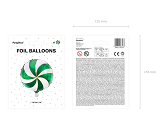 Foil balloon Candy, 35cm, green