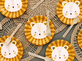 Plates Leo, mix, 18 cm (1 pkt / 6 pc.)