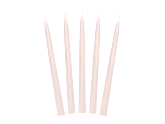 Taper candle, matt, nude, 24cm (1 pkt / 10 pc.)