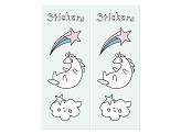 Treat bags Unicorn (1 pkt / 6 pc.)