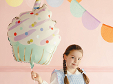Foil balloon Cupcake, 48x68 cm, mix