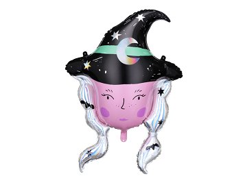 Foil balloon Witch, 73,5x101 cm, mix