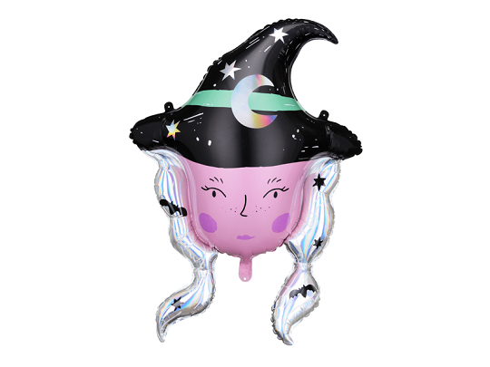 Foil balloon Witch, 73,5x101 cm, mix