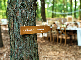 Wooden signpost Ceremony, 36x7.5cm