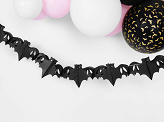 Tissue garland Bats, black, 4m