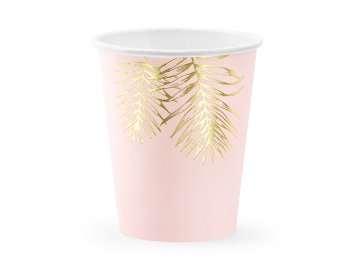 Cups Leaves, light pink, 220ml (1 pkt / 6 pc.)