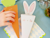 Boxes Rabbits, mix, 7,2x26,5x7,2 cm (1 pkt / 6 pc.)