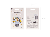 Cupcake toppers - Construction vehicles, 4-7 cm, mix (1 pkt / 6 pc.)