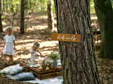 Wooden signpost Kids only, 36x7.5cm