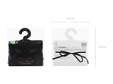 Lace carnival mask, black, 20 x 11 cm