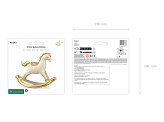 Foil Balloon Rocking Horse, 118x104 cm, mix