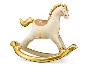 Foil Balloon Rocking Horse, 118x104 cm, mix