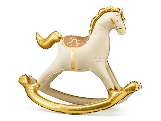 Foil Balloon Rocking Horse, 118x104 cm, mix