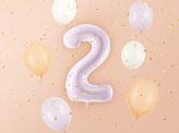 Foil Balloon Number ''2'', 72cm, purple